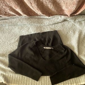 ATHLETA Jupiter green, v-neck sweater, size XS women’s.